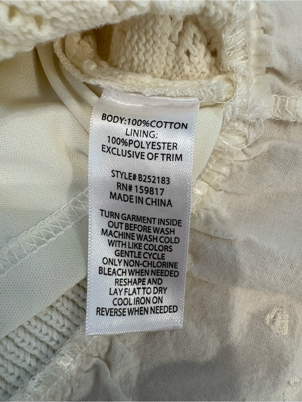 Altar'd State Cream Eyelet Ruffle Tank Top - Picture 6 of 7
